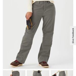 Duluth Trading Co Women's Harmo-Knee Work Pants size 8 Fire Hose  NEW